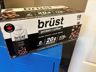 Brust Dark Roast Cold Brew Protein Coffee - 18 x 330 Grams